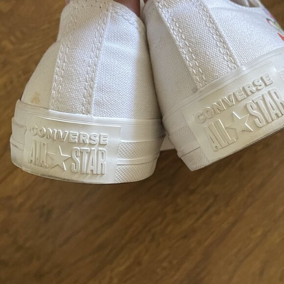 Converse Chuck Taylor All Star CTAS Ox Low Pride White/Multi/Rainbow Men's 11 Wm - Picture 5 of 13